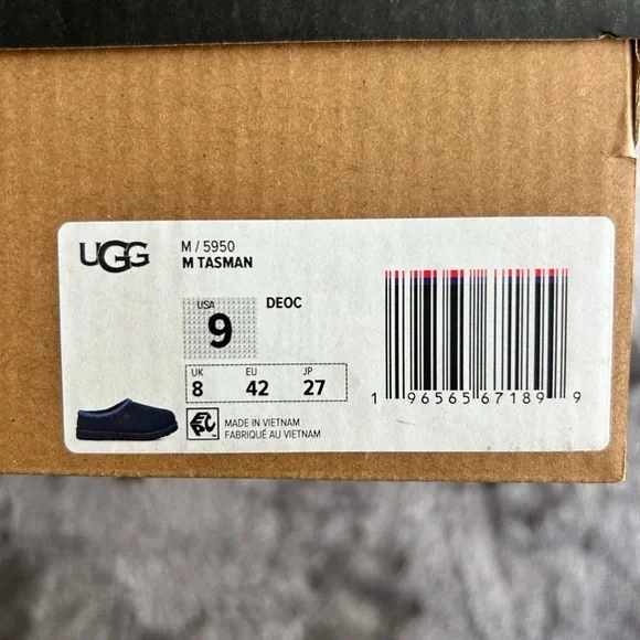 UGG Tasman Slip-Ons with Plush Lining- Deep Ocean (navy) - Picture 4 of 4